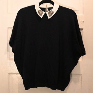 Ted Baker Embellished Petal Collar Cashmere Sweater